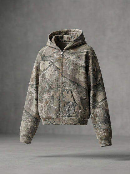 Camo Zip-Up Hoodie™
