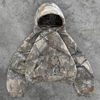 Camo Zip-Up Hoodie™
