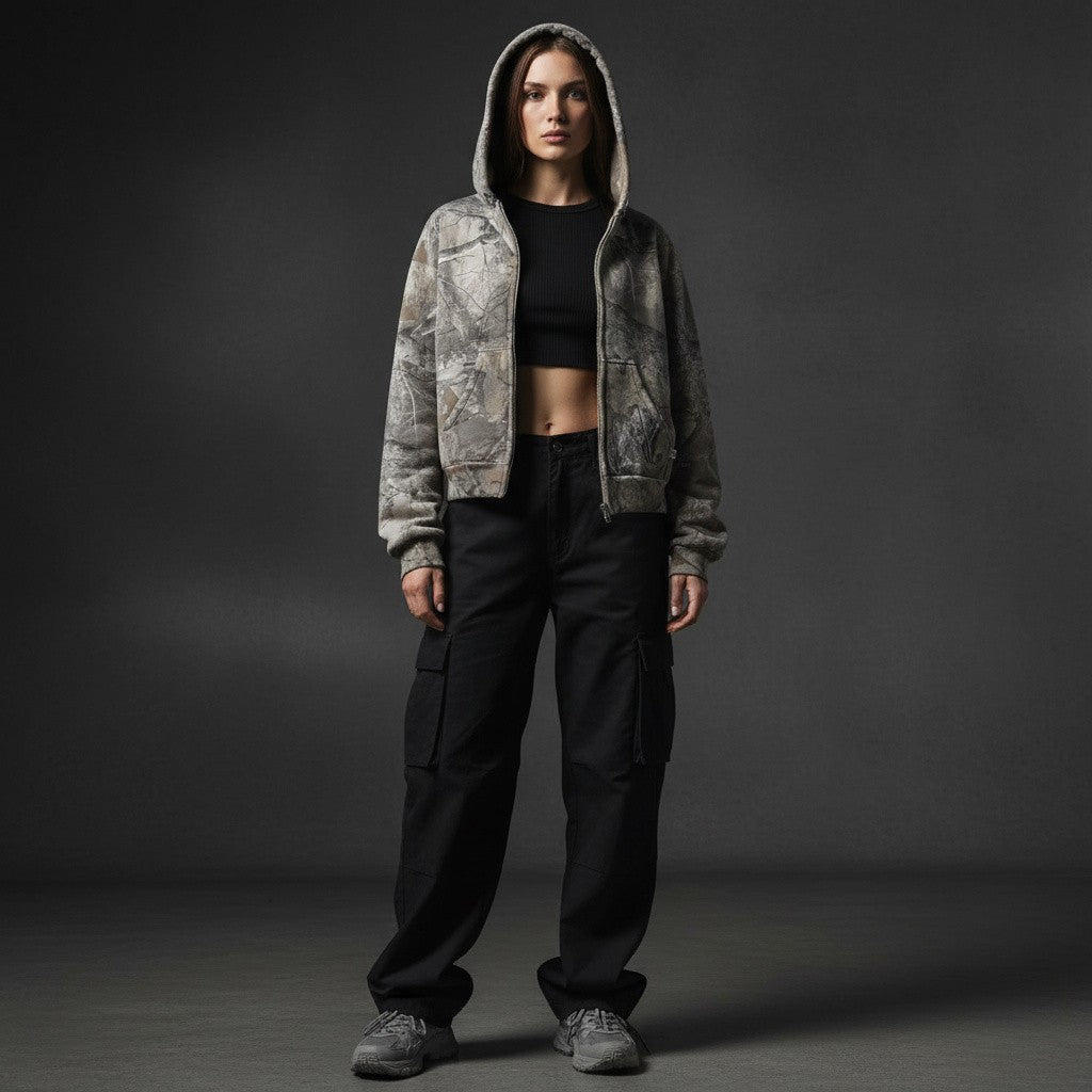 Camo Zip-Up Hoodie™